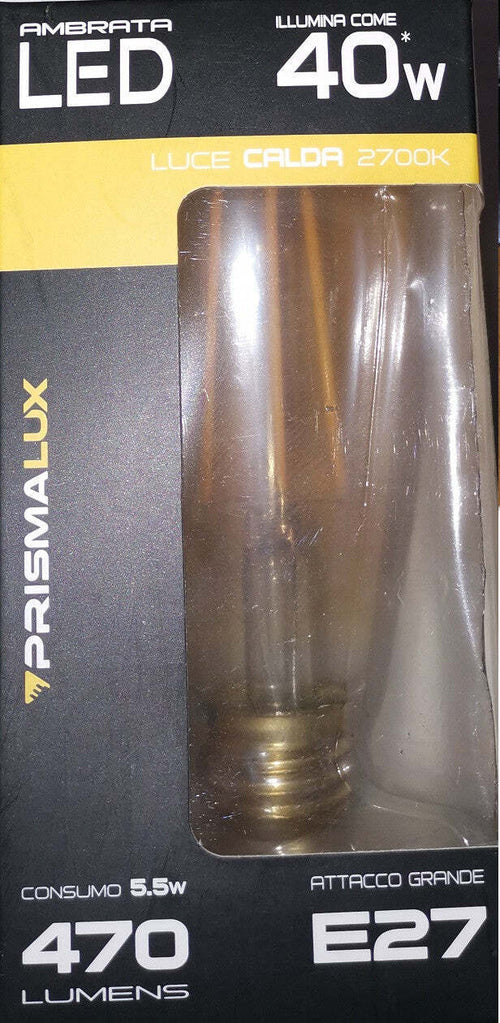 Lampadina Ambrata LED 5.5W E27 ATTACCO GRANDE 470 LUMEN Illuminazione/Lampadine/Lampadine a LED Scontolo.net - Potenza, Commerciovirtuoso.it