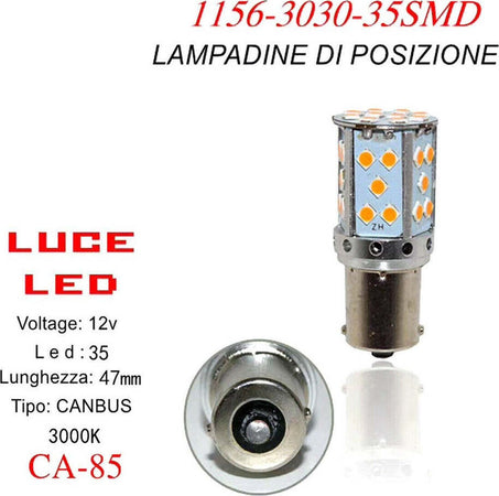 Lampadina Canbus Luce Calda 35 Led Auto 1156 3030 12v Indicatore Direzione Ca-85 Auto e Moto > Auto > Illuminazione Auto Trade Shop italia - Napoli, Commerciovirtuoso.it