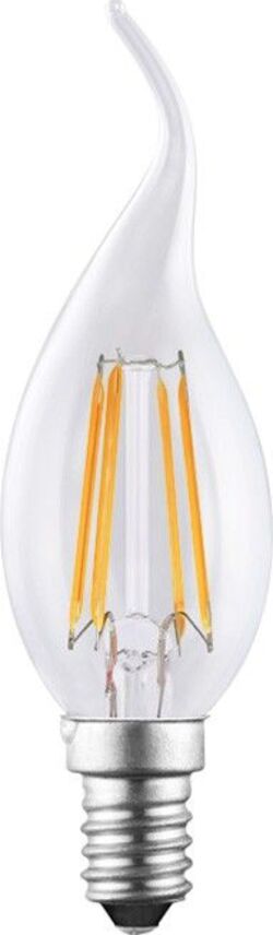lampadina Candela Twist soffio di vento led filamento 4 watt con vetro liscio attacco E14, 340 lumen luce bianco caldo 2200K Illuminazione/Lampadine/Lampadine a LED Led Mall Home - Napoli, Commerciovirtuoso.it