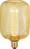 Lampadina-Contemporanea-Rete-Metallica-Acciaio-Oro-E27-3,5W-1800K
