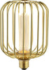 Lampadina-Contemporanea-Tamburo-Acciaio-Oro-Vetro-1-Luce-E27-3,5W-1800K