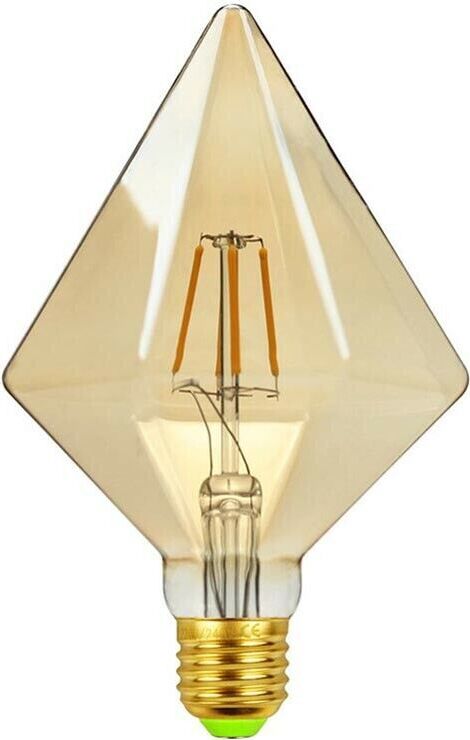 Lampadina-Filamento-4-W-Luce-Calda-E27-Rombo-Color-Ambra-Stile-Vintage-Universo