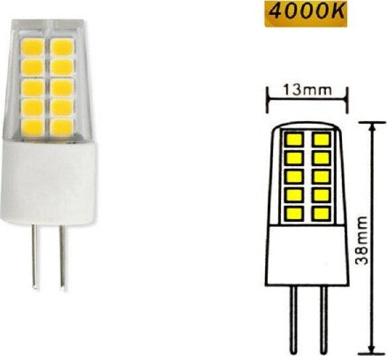 Lampadina G4 Led Smd 2,5 Watt 12v Luce Fredda 6500k Calda 3000k Naturale 4000k Illuminazione/Lampadine/Lampadine a LED Trade Shop italia - Napoli, Commerciovirtuoso.it