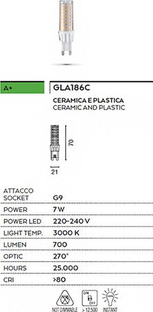 Lampadina-Gea-Led-GLA186C-7W-G9-LED-700lm-3000°K-ceramica-plastica-220-240V