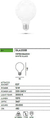 Lampadina-Gea-Led-GLA255B-12W-E27-LED-1370LM-9.5CM-3000°K-vetro-bianco-sfera-globo