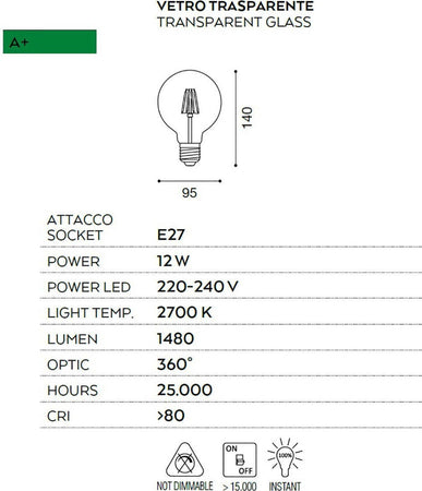 Lampadina-Gea-Led-GLA255C-E27-12W-LED-1480LM-2700°K-360°-vetro-trasparente