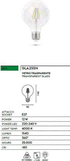 Lampadina-Gea-Led-GLA255N-E27-12W-LED-1540LM-4000°K-360°-vetro-trasparente
