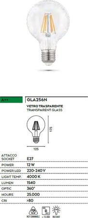 Lampadina-Gea-Led-GLA256N-12W-E27-LED-1540LM-12.5CM-4000°K-vetro-sfera-globo-trasparente