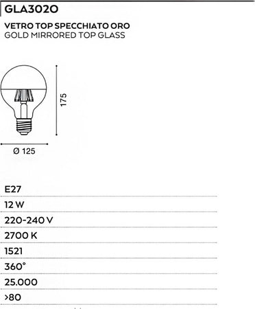Lampadina-Gea-Led-GLA302O-E27-LED-12W-1521LM-vetro-cupola-oro-globo-luce-calda-interno