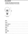 Lampadina-Gea-Led-GLA302R-E27-LED-12W-1521LM-vetro-cupola-rame-globo-luce-calda-interno