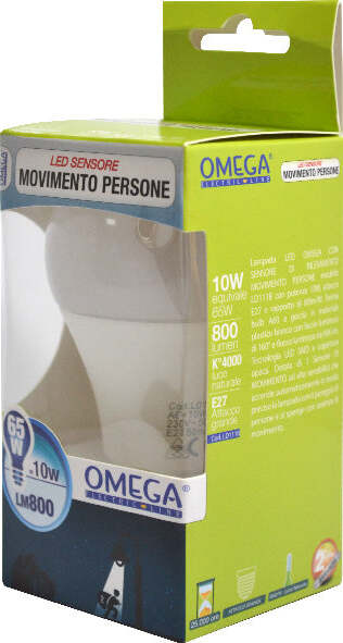 Lampadina Goccia A60 10W Led 4000K 800Lm E27 A+ Con Sensore Di Movimento Illuminazione/Lampadine/Lampadine a LED Non solo alimenti - Albano Laziale, Commerciovirtuoso.it