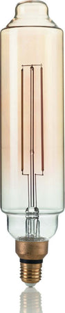 Lampadina-ID-VINTAGE-XL-E27-4W-LED-320LM-2200°K-vetro-ambra-lineare-cilindro-tubo-retrò-luce-caldissima-interno