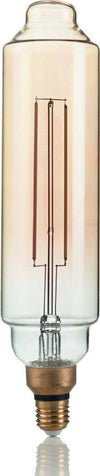 Lampadina-ID-VINTAGE-XL-E27-4W-LED-320LM-2200°K-vetro-ambra-lineare-cilindro-tubo-retrò-luce-caldissima-interno