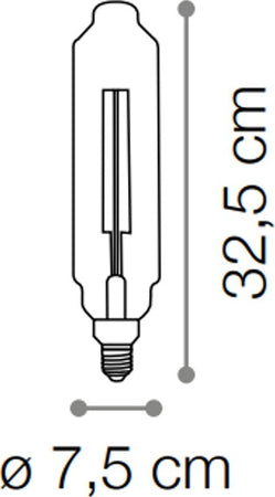 Lampadina-ID-VINTAGE-XL-E27-4W-LED-320LM-2200°K-vetro-ambra-lineare-cilindro-tubo-retrò-luce-caldissima-interno