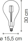 Lampadina-ID-VINTAGE-XL-E27-8W-LED-640LM-2200°K-vetro-ambra-goccia-retrò-luce-caldissima-interno