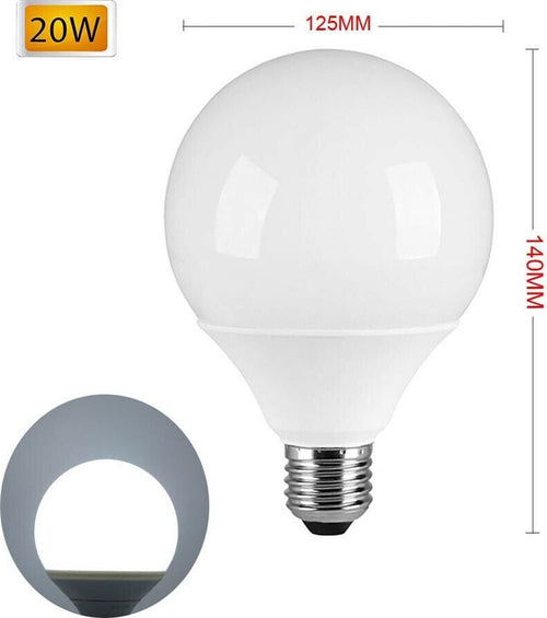 Lampadina-Led-20-W-Lampada-Globo-Sfera-Luce-Bianca-E27-G125-Universo