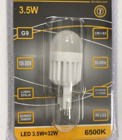 Lampadina-Led-3.5-Watt-Attacco-G9-Compatta-Luce-Bianca-Calda-Fredda-Naturale