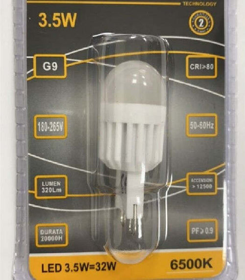 Lampadina-Led-3.5-Watt-Attacco-G9-Compatta-Luce-Bianca-Calda-Fredda-Naturale