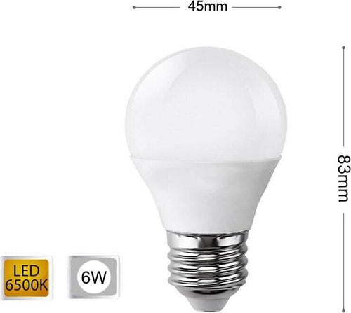 Lampadina-Led-6-W-Lampadine-A-Sfera-Luce-Bianca-E27-6w-E-27-G45-Universo