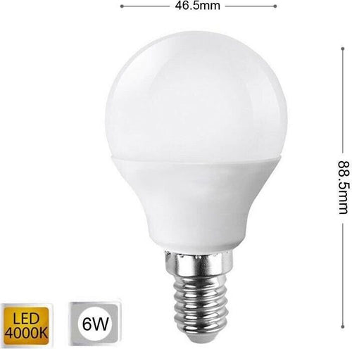 Lampadina-Led-6-W-Lampadine-A-Sfera-Luce-Naturale-E14-6w-E-14-G45-Universo