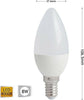 Lampadina-Led-8-W-Oliva-Luce-Naturale-E14-Candela-8w-E-14-C36-Universo
