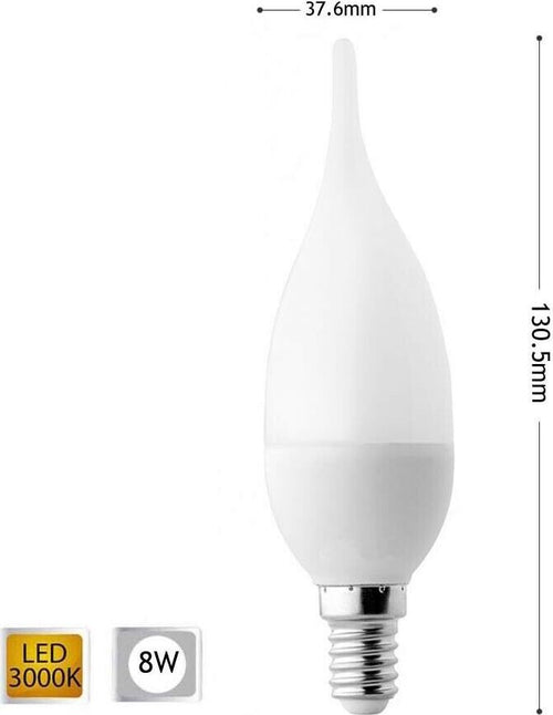 Lampadina-Led-8-W-Soffio-Colpo-Di-Vento-Luce-Calda-E14-8w-C37-Universo
