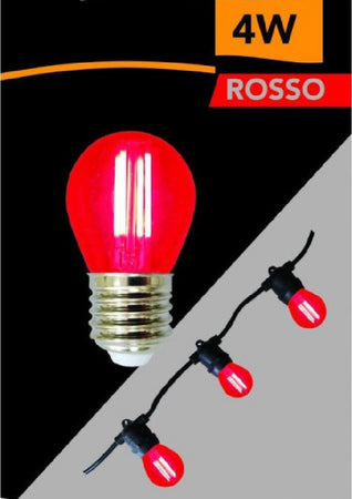 Lampadina Led A Filamento G45 Attacco E27 4w A Globo Luce Colorata Rosso G45a-tr Casa, arredamento e bricolage > Illuminazione da interno > Lampade Led Trade Shop italia - Napoli, Commerciovirtuoso.it