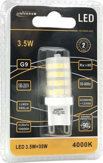 Lampadina-Led-Attacco-G9-3.5w-Luce-Naturale-4000k-Universo
