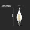 LAMPADINA LED E14 4W CANDLE FLAME BULB C35 CANDELA FIAMMA TWIST FILAMENT VETRO Illuminazione/Lampadine/Lampadine a LED Zencoccostore - Formia, Commerciovirtuoso.it