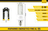 Lampadina Led E14 5w Bianco Caldo 3000k Freddo 6500k Naturale 4000k 24d 2u-01t Illuminazione/Lampadine/Lampadine a LED Trade Shop italia - Napoli, Commerciovirtuoso.it