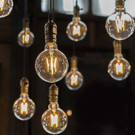 LAMPADINA LED E27 4W BULB G95 GLOBO FILAMENT IN VETRO TRASPARENTE - SKU 2994 / 2995 Illuminazione/Lampadine/Lampadine a LED Zencoccostore - Formia, Commerciovirtuoso.it