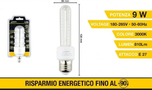Lampadina Led E27 9w Bianco Caldo 3000k Freddo 6500k Naturale 4000k 48d 2u04tc Casa, arredamento e bricolage > Illuminazione da interno > Lampade Led Trade Shop italia - Napoli, Commerciovirtuoso.it