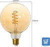 Lampadina LED Filamento ExtraStar G125SP 280LM 2200K E27 Grande Retrò Luce Calda