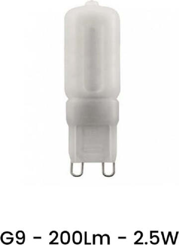 Lampadina-Led-G9-2.5-Watt-Luce-Bianco-Caldo-3000k-Freddo-6500k-Naturale-4000k
