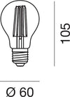 Lampadina-led-Gea-Led-GLA300A-E27-1000LM-goccia-vetro-cupola-argento