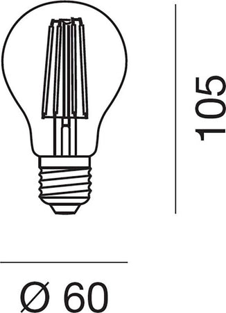 Lampadina-led-Gea-Led-GLA300G-E27-680LM-goccia-vetro-fumè
