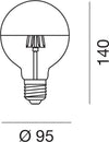Lampadina-led-Gea-Led-GLA301O-E27-1521LM-goccia-vetro-cupola-oro