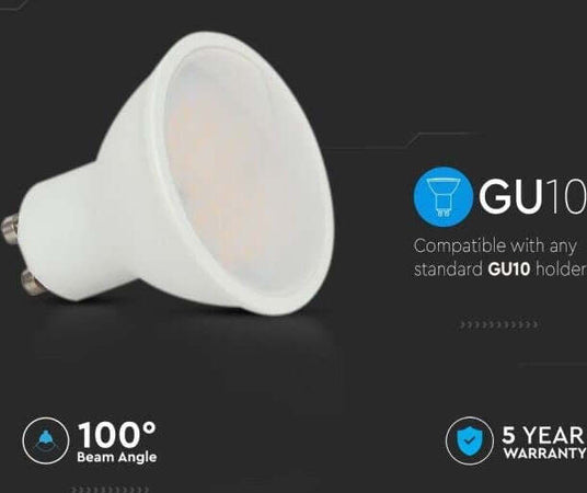 LAMPADINA LED GU10 10W FARETTO SPOTLIGHT SMD CHIP SAMSUNG V-TAC VT-271 Illuminazione/Lampadine/Lampadine a LED Zencoccostore - Formia, Commerciovirtuoso.it