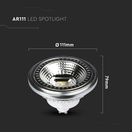 LAMPADINA LED GU10 12W FARETTO AR111 SPOTLIGHT COB CRI≥90 V-TAC VT-1112 LUCE CALDA O BIANCA FREDDA Illuminazione/Lampadine/Lampadine a LED Zencoccostore - Formia, Commerciovirtuoso.it