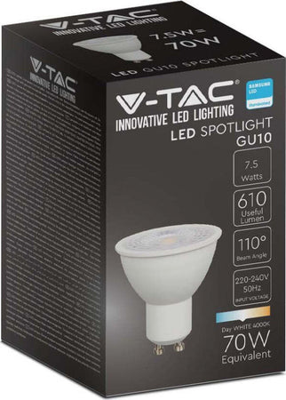 LAMPADINA LED GU10 7.5W FARETTO SPOTLIGHT SMD CHIP SAMSUNG V-TAC VT-292 Illuminazione/Illuminazione per interni/Luci da incasso Zencoccostore - Formia, Commerciovirtuoso.it
