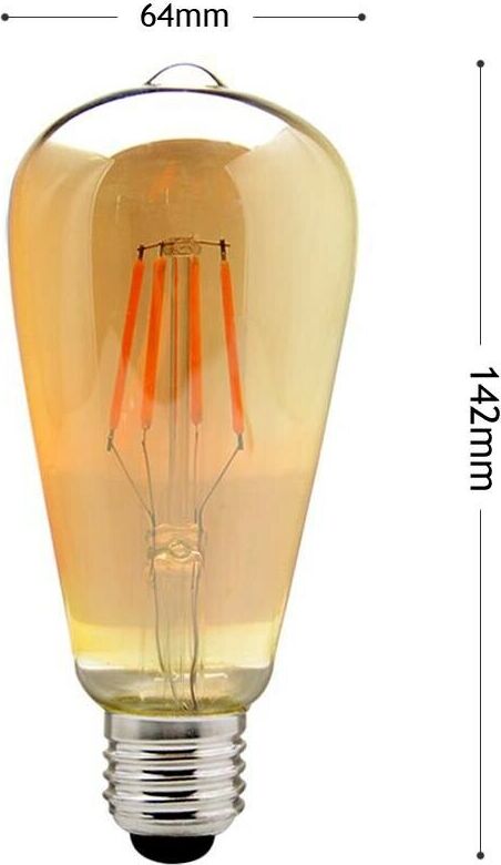 Lampadina-Led-Luce-Calda-8w-Filamento-In-Vetro-Ambrato-Vintage-E27-8-W-T64-oc-Universo