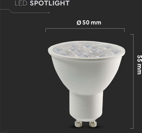 LAMPADINA LED PAR16 GU10 6W FARETTO SPOTLIGHT SMD VT-249 V-TAC PRO Faretto LED Chip Samsung GU10 6W 10° Illuminazione/Illuminazione per interni/Luci da incasso Zencoccostore - Formia, Commerciovirtuoso.it