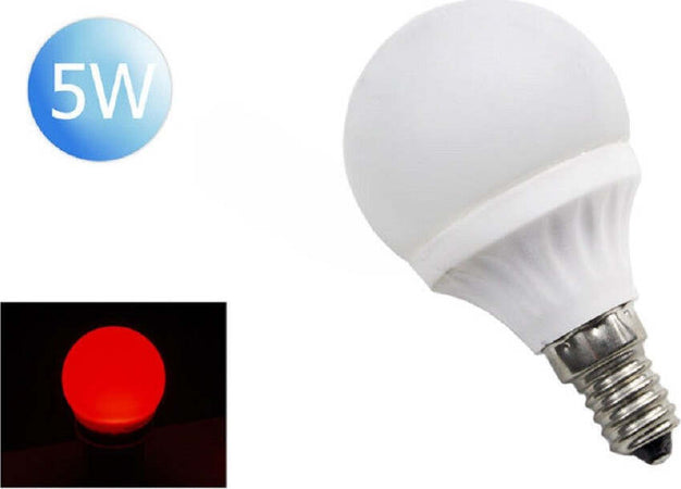 Lampadina Led Sfera E14 5 Watt Luce Rossa Verde E Blu Colorata Lampada A5003 Illuminazione/Lampadine/Lampadine a LED Trade Shop italia - Napoli, Commerciovirtuoso.it