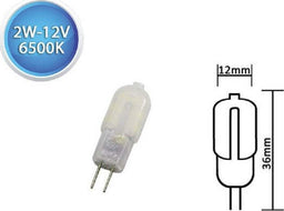 Vetrineinrete® Lampadina Led Attacco G4 2 Watt 12v 200 Lumen Luce Bianca Fredda 6500k Calda 3000k Naturale 4000k Faretto Equivalente 18 Watt Con Copertura Opaca C66 (Luce Calda 3000 K - Foto 9