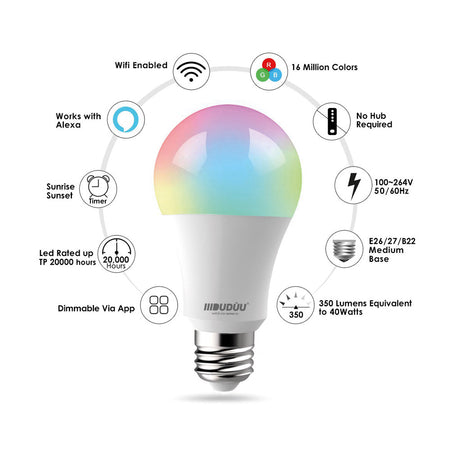 Dudùu Lampadina Smart 9W RGBW