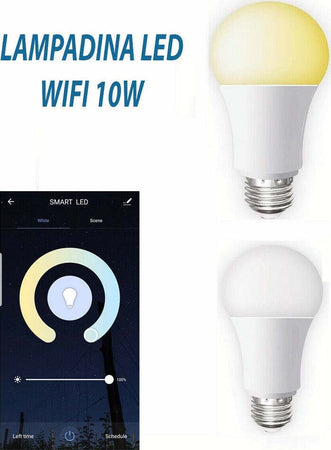 Lampadina Smart Led Wifi E27 10w 2700k 6400k Dimmerabile Ios Android Alexa Google Illuminazione/Lampadine/Lampadine a LED Trade Shop italia - Napoli, Commerciovirtuoso.it