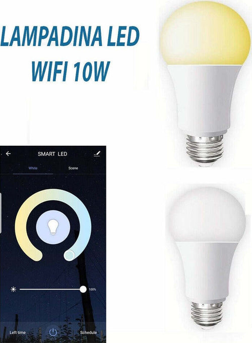 Lampadina Smart Led Wifi E27 10w 2700k 6400k Dimmerabile Ios Android Alexa Google Illuminazione/Lampadine/Lampadine a LED Trade Shop italia - Napoli, Commerciovirtuoso.it