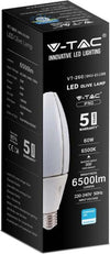 LAMPADINA V-TAC LED E40 60W OLIVE LAMP SMD CHIP SAMSUNG - SKU 21187 / 21188 Illuminazione/Lampadine/Lampadine a LED Zencoccostore - Formia, Commerciovirtuoso.it