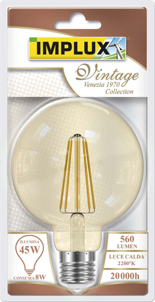 LAMPADINA VINTAGE A LED 45W LUCE CALDA 2200°K 560 LUMEN Illuminazione/Lampadine/Lampadine a LED Scontolo.net - Potenza, Commerciovirtuoso.it