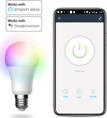 LAMPADINA WI-FI COMPATIBILE CON ALEXA E GOOGLE HOM Illuminazione/Lampadine/Lampadine a LED Scontolo.net - Potenza, Commerciovirtuoso.it